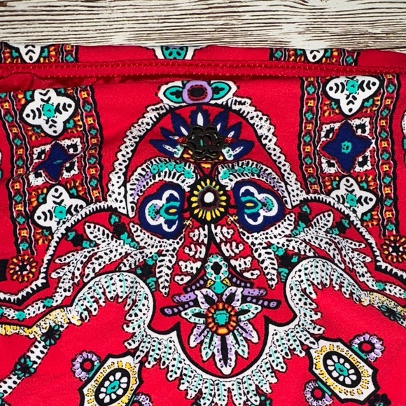 NWT Nanette Lepore Red Patterned Bikini Bottom Size Large Red - Picture 5 of 7